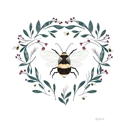 Framed Bees VI Print