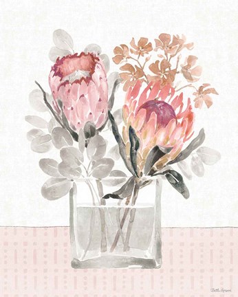 Framed Petal Passion IV Soft Boho Print