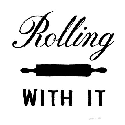 Framed Rolling With It Print