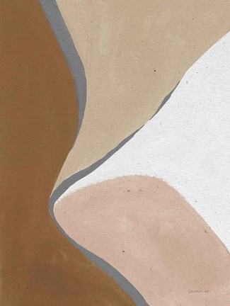 Framed Neutral Abstract III Print