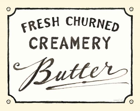 Framed Creamery Butter Print