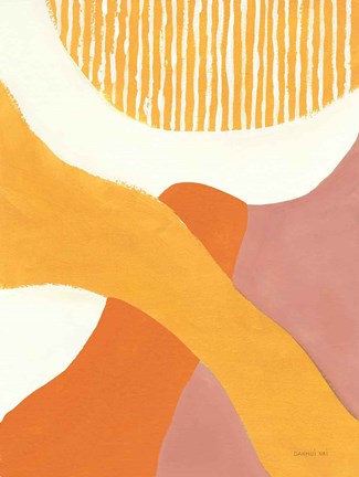 Framed Retro Abstract VI Bright Print