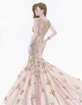 Framed Beautiful Lady I Print