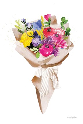 Framed Happy Flowers Print