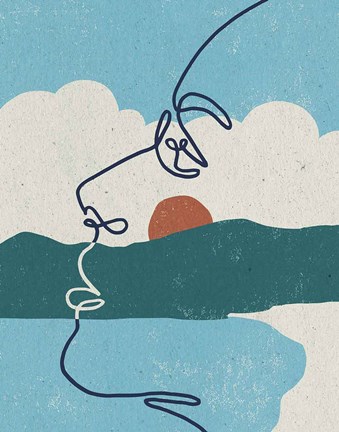 Framed Mykonos I Print