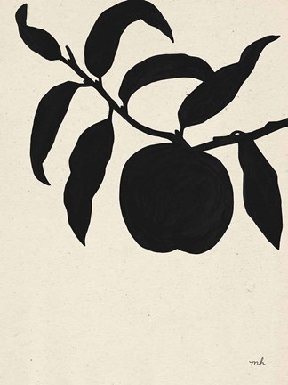 Framed Peach II Print