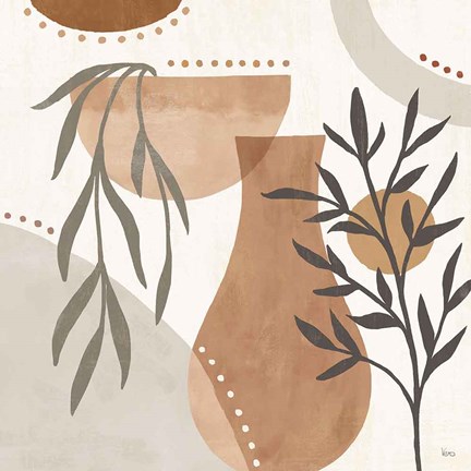 Framed Botanical Form III Neutral Print