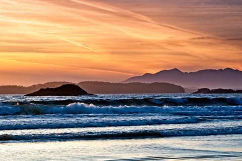 Framed Long Beach Sunset Print