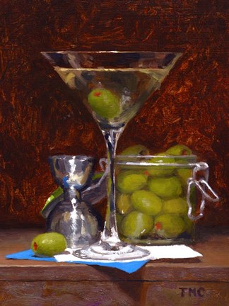 Framed Dirty Martini Print