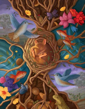 Framed Blissful Solitude Print