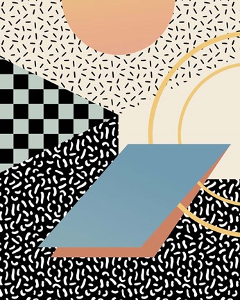 Framed Modern Memphis II Print