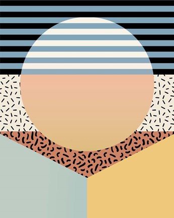 Framed Modern Memphis III Print