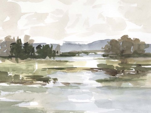 Framed Autumn Stream II Print