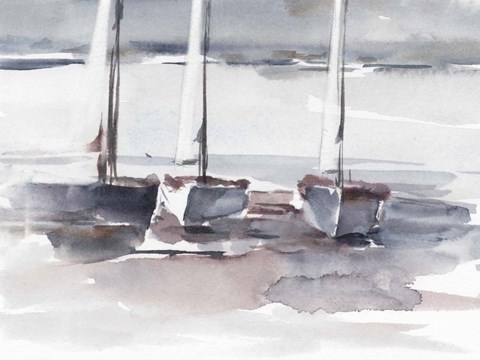 Framed Caribbean Sails II Print