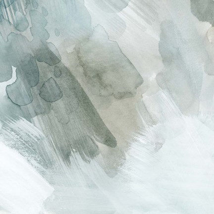 Framed Snow and Sediment I Print