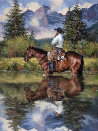 Framed Time to Reflect Print