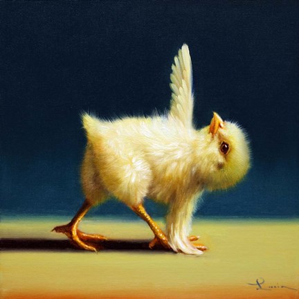 Framed Yoga Chick Revolved Triangle Print