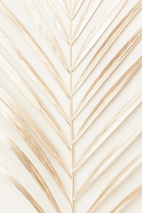 Framed Golden Palm Leaf Print