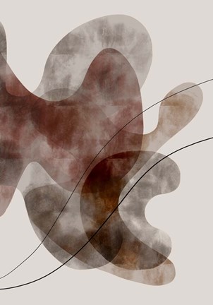 Framed Red Seaweed Print