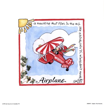 Framed Airplane Print