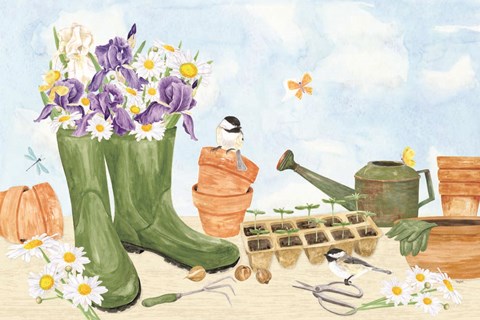 Framed In My Garden III Print