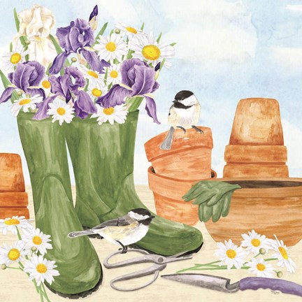 Framed In My Garden VII Print