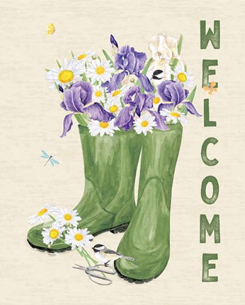 Framed In My Garden XIX Print