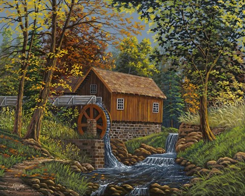 Framed Shady Grove Mill Print