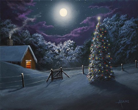 Framed Silent Night Print