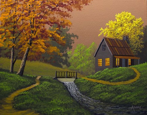 Framed Pathway Home Print