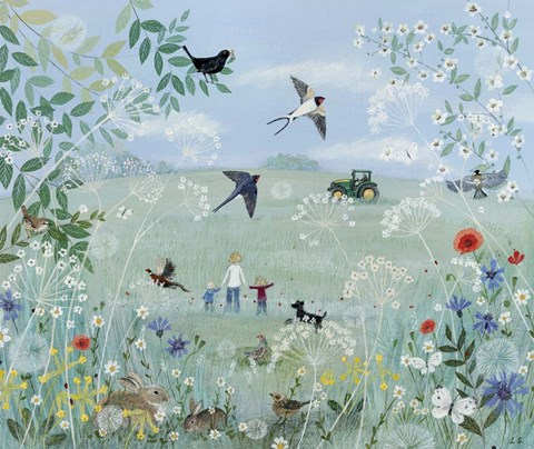 Framed Country Scene Print