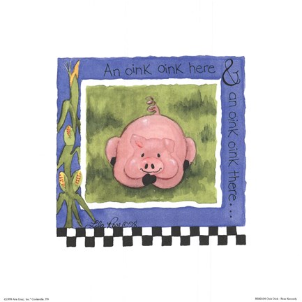 Framed Oink Oink Print