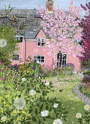 Framed Spring Cottage Print