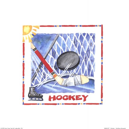 Framed Hockey Print