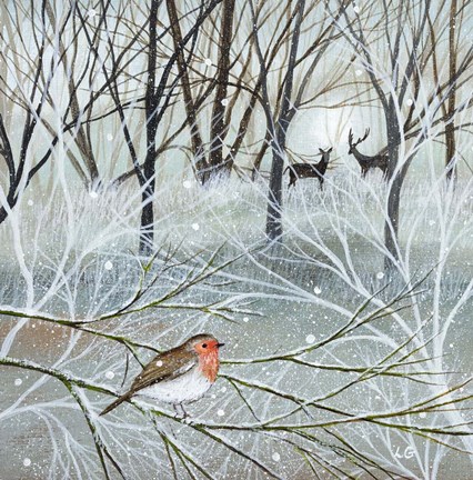 Framed Winter Woodland Print