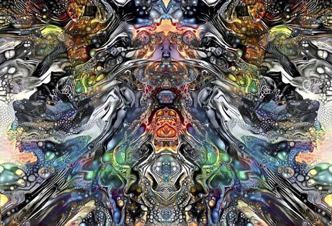 Framed At the Bottom of the Cenote Print