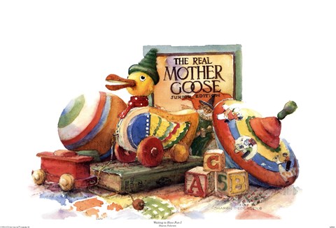 Framed Waiting to Have Fun I (Ap) Print