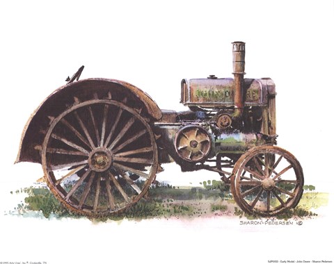 Framed Early Model-John Deere Print