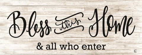 Framed Bless This Home Print