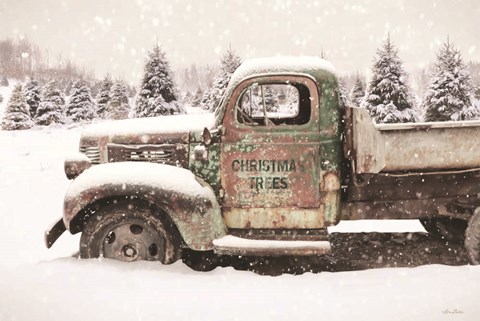 Framed Christmas Tree Delivery Print