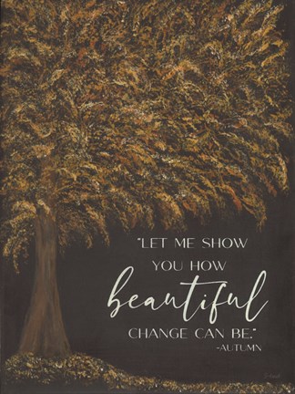 Framed Autumn&#39;s Wisdom Print