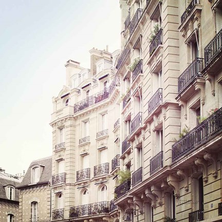 Framed Paris Moments III Neutral v2 Print