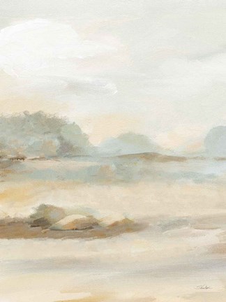 Framed Old Farm Landscape III Print