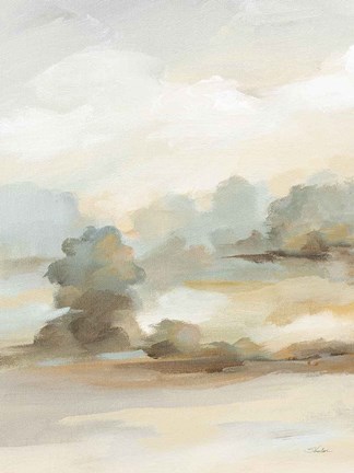 Framed Old Farm Landscape II Print