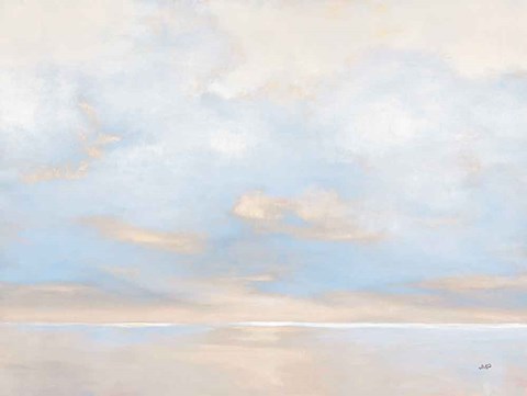 Framed Glint on the Horizon Blue Print