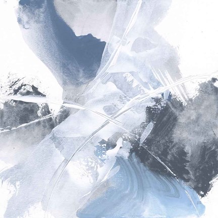 Framed White Line Blues II Print