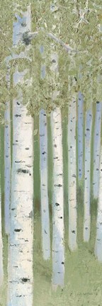 Framed Green Forest II Print