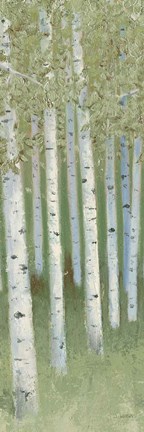 Framed Green Forest I Print