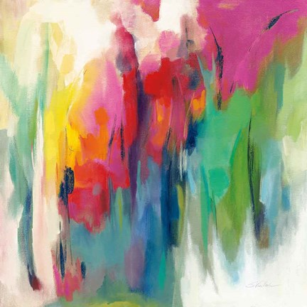 Framed Bright March Rainbow Print