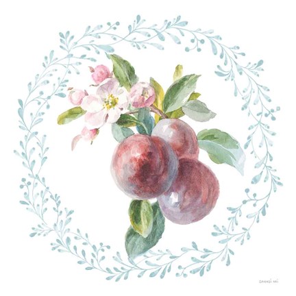 Framed Blooming Orchard V Print